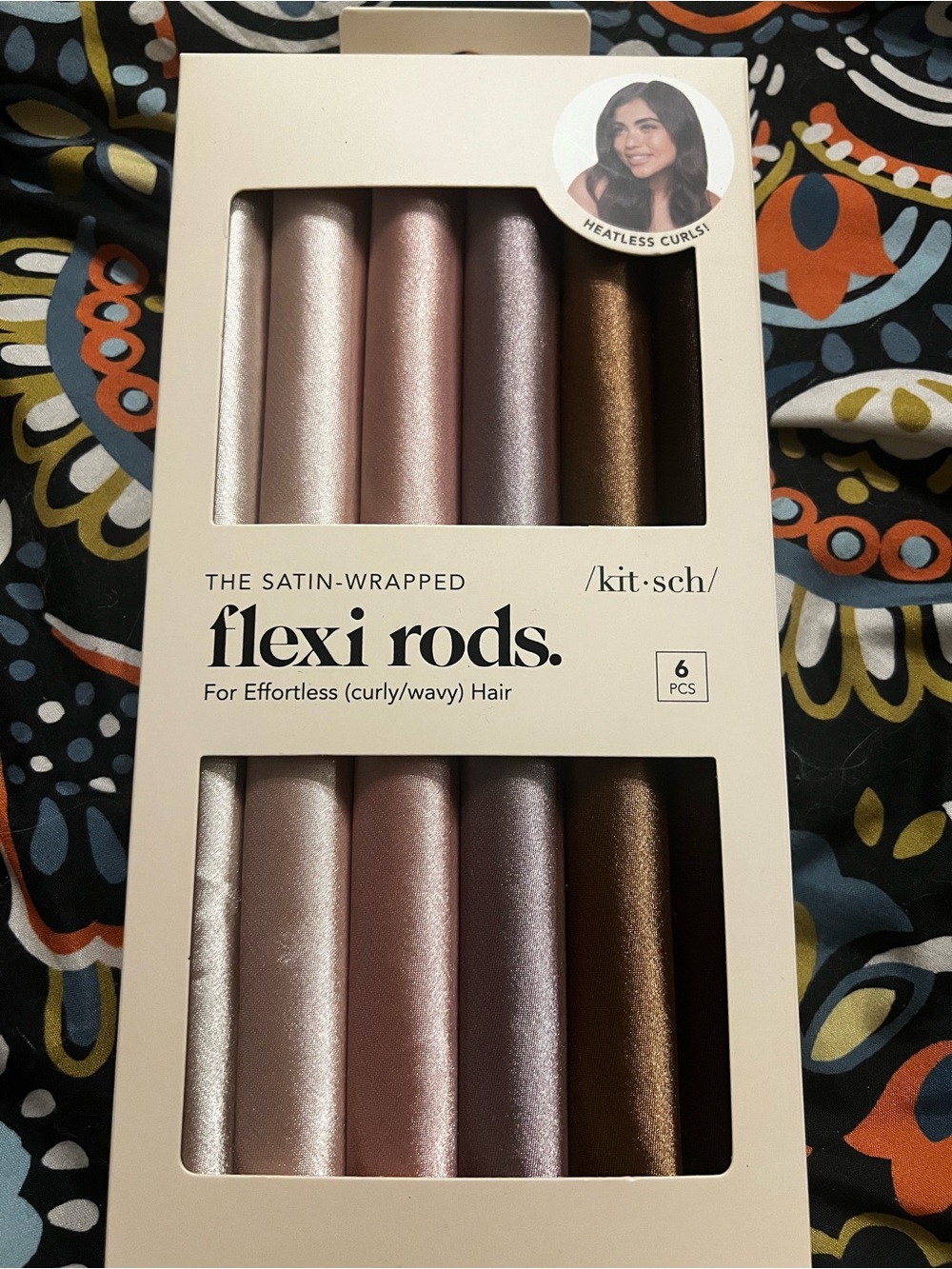 Kitsch Satin-Wrapped Flexi Rods - Silver, Pink, Mauve, Bronze